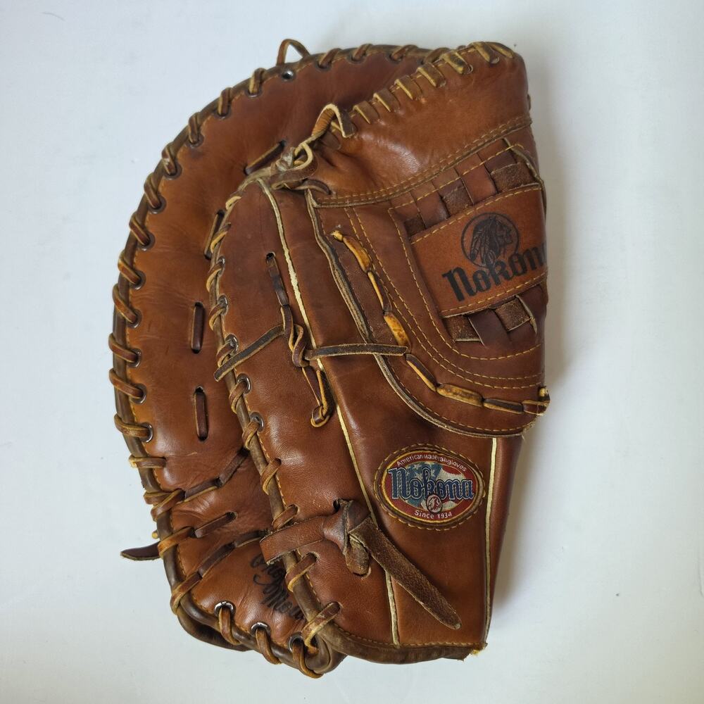 Nokona N80 Professional Model 1st Base Glove Baseball Mitt LHT Made In USA READ